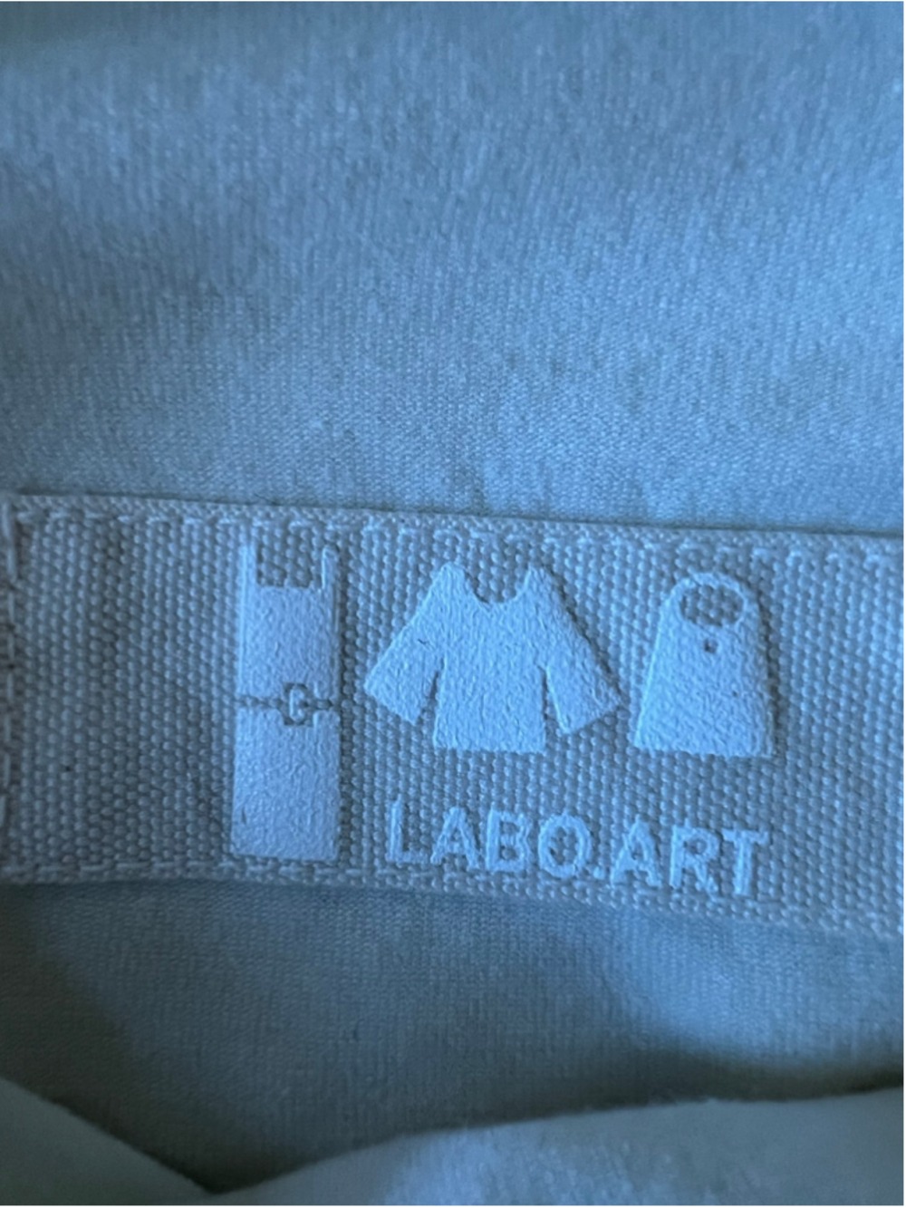 Labo.Art Long Sleeve Turtleneck Tee, Size M Ivory Imported Italian Chic — image 5 of 6